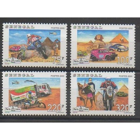 Sénégal - 2001 - No 1609/1612 - Sports divers - Voitures - Motos