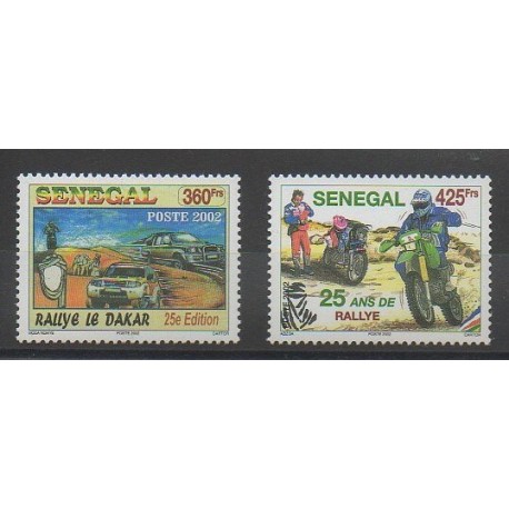 Sénégal - 2003 - No 1681/1682 - Sports divers - Voitures - Motos