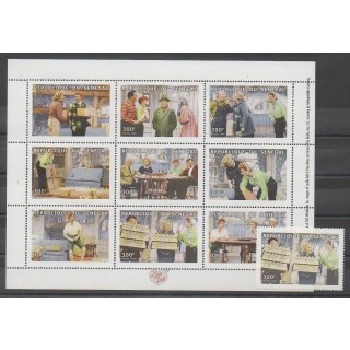 Stamps - Senegal - 1999 - Nb 1548A - 1557/1564 - Cinema