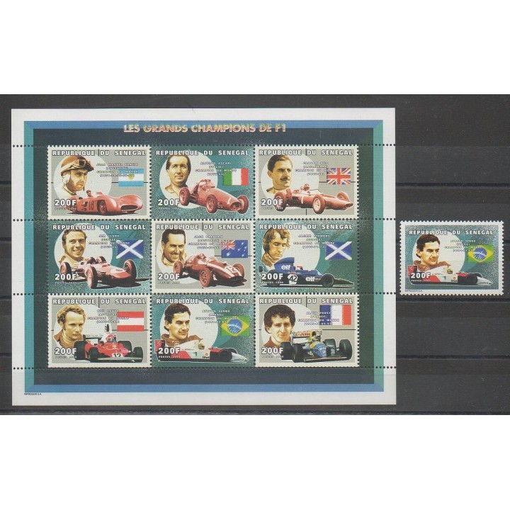 Timbres - Sénégal - 1999 - No 1381/1390 - Sports divers - Voitures