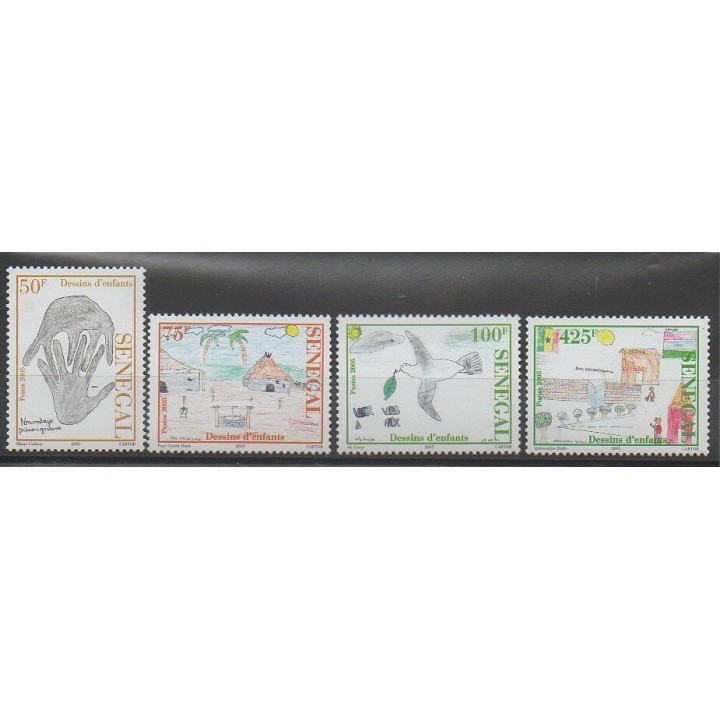 Stamps - Senegal - 2005 - Nb 1727/1730 - Children's drawings