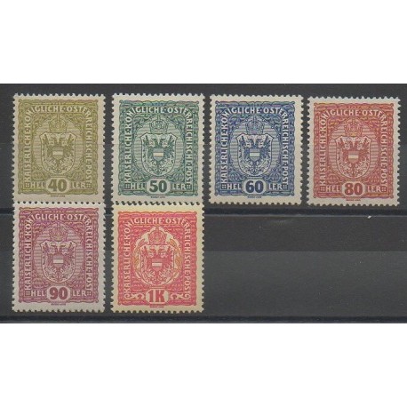 Autriche - 1916 - No 152/157