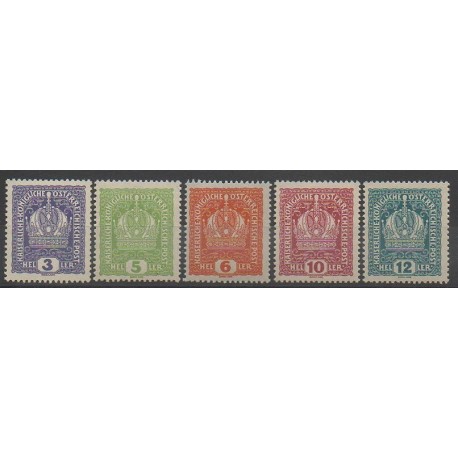 Autriche - 1916 - No 143/147