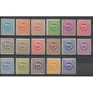 Stamps - Austria - 1945 - Nb 517/533