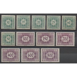 Autriche - 1922 - No T111/T122
