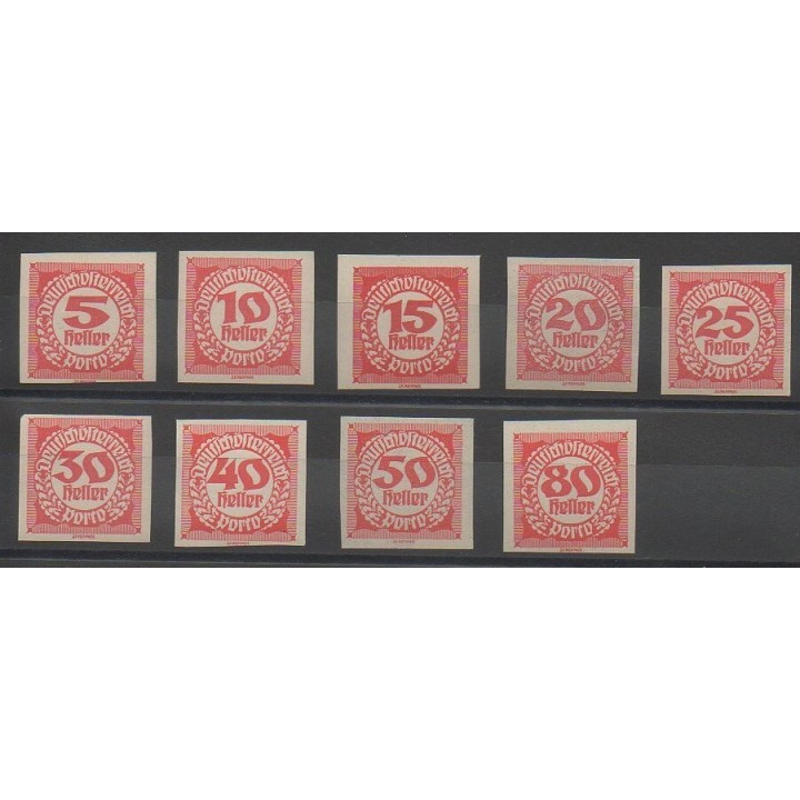 Timbres - Autriche - 1919 - No T93/T101