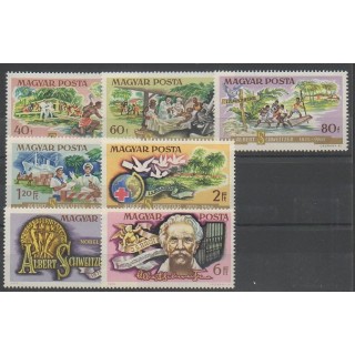 Timbres - Hongrie - 1975 - No 2414/2420 - Santé ou Croix-Rouge
