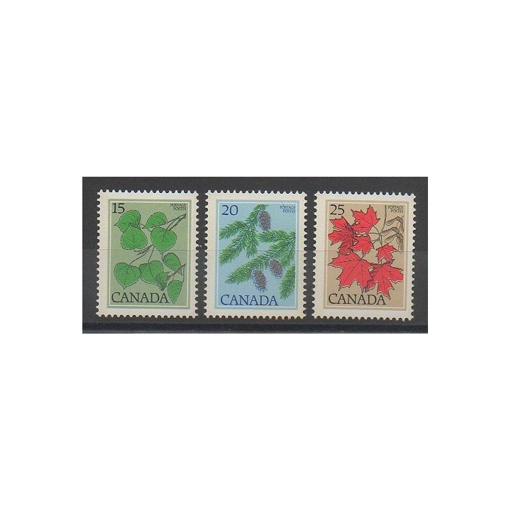 Timbres - Canada - 1977 - No 637/639 - Arbres