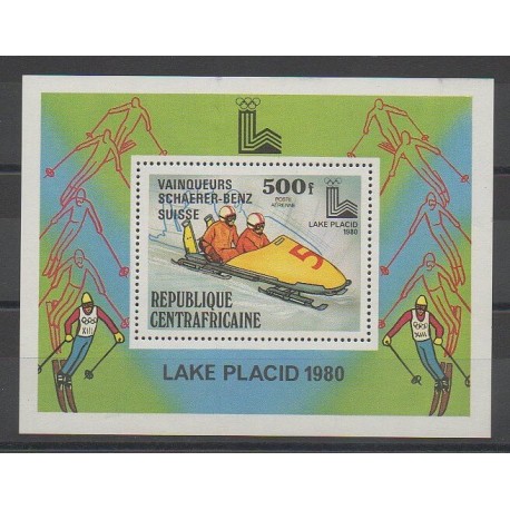 Centrafricaine (République) - 1980 - No BF40 - Jeux olympiques d'hiver