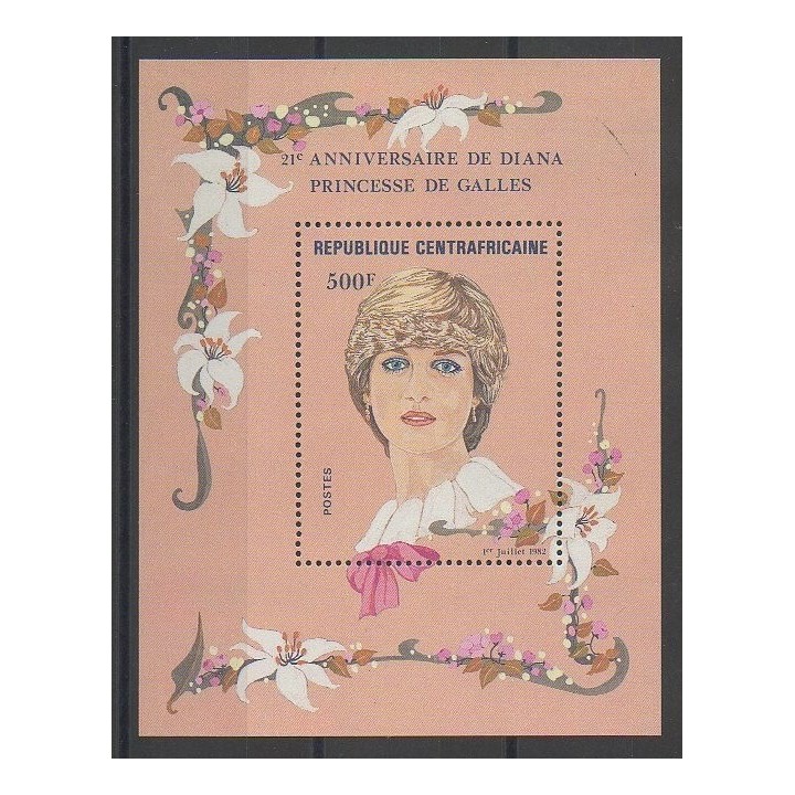 Timbres - Centrafricaine (République) - 1982 - No BF56 - Royauté