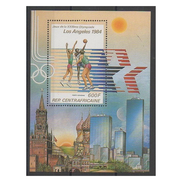 Stamps - Central African Republic - 1982 - Nb BF61 - Summer Olympics