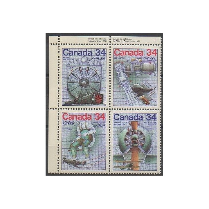 Stamps - Canada - 1986 - Nb 959/962 - Science