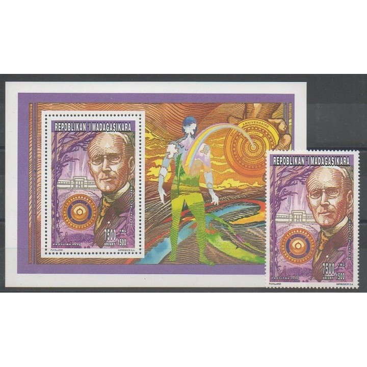 Stamps - Madagascar - 1996 - Nb 1437 + BF - Celebrities