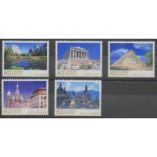 Stamps - Japan - 2015 - Nb 7069/7073 - Monuments