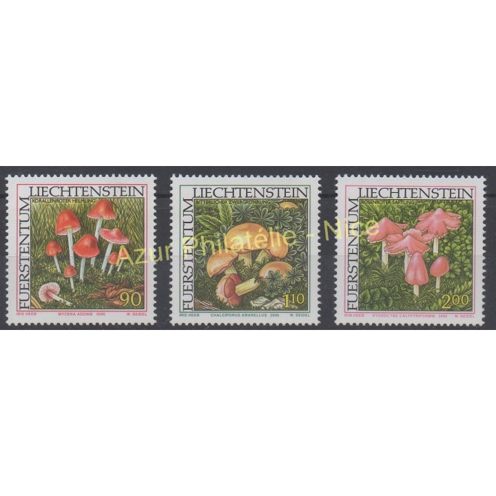 Stamps - Theme mushrooms - Liechtenstein - 2000 - Nb 1193/1199