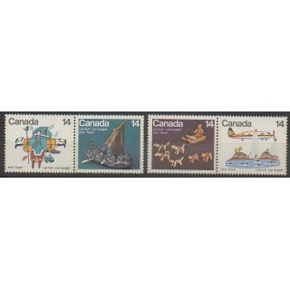 Timbres - Canada - 1978 - No 677/680 - Dessins d'enfants