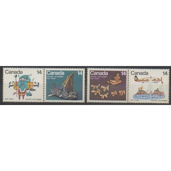 Stamps - Canada - 1978 - Nb 677/680 - Children's drawings