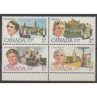 Timbres - Canada - 1981 - No 758/761 - Célébrités