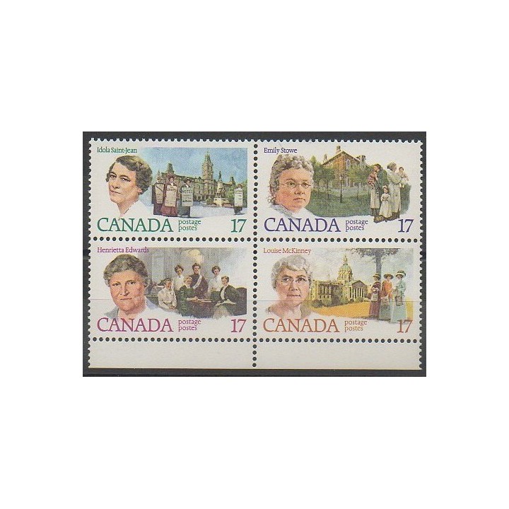 Stamps - Canada - 1981 - Nb 758/761 - Celebrities