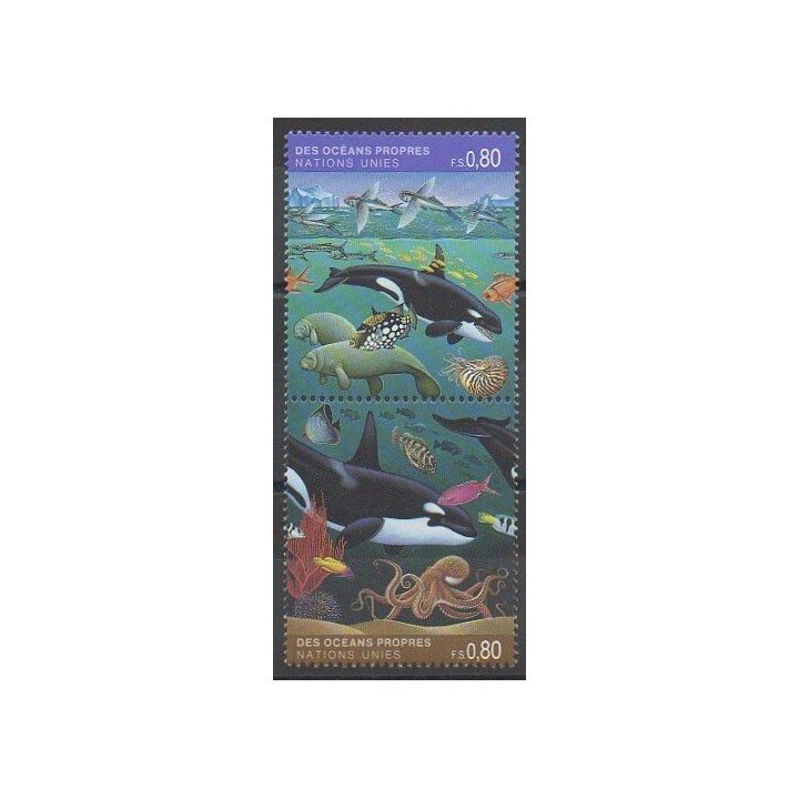 Stamps - United Nations (UN - Geneva) - 1992 - Nb 225/226 - Environment - Mamals