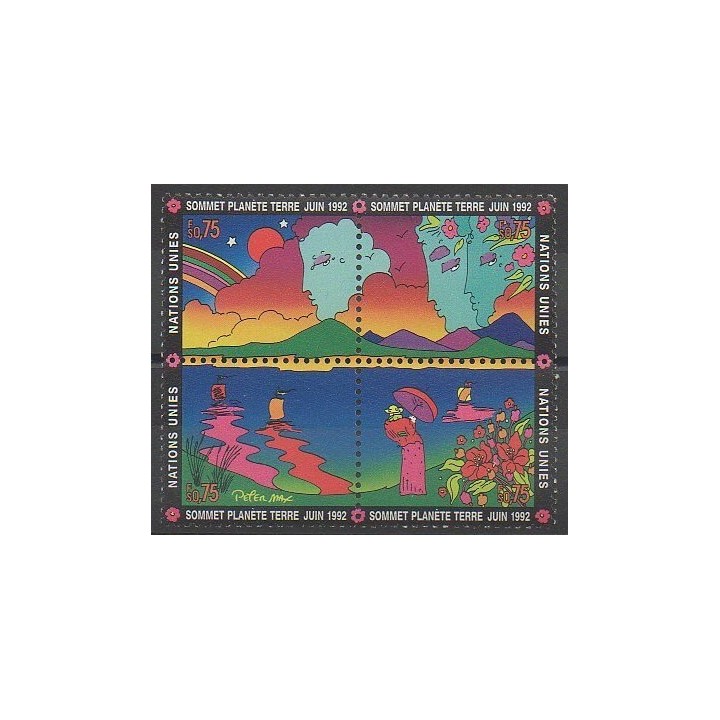Timbres - Nations Unies (ONU - Genève) - 1992 - No 227/230 - Environnement
