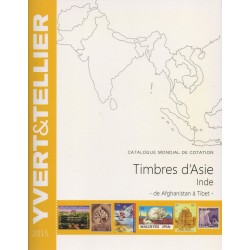Timbres d'Asie - Inde de Afghanistan à Tibet (Edition 2015)