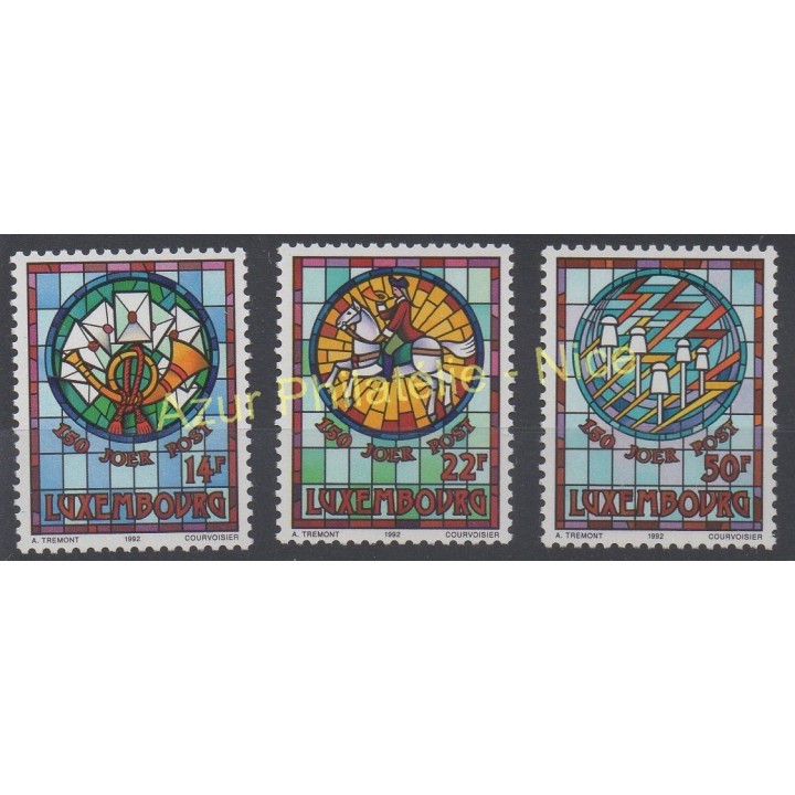 Timbres - Thème art divers - Luxembourg - 1992 - No 1252/1254