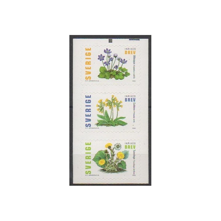 Timbres - Suède - 2003 - No 2325/2327 - Fleurs