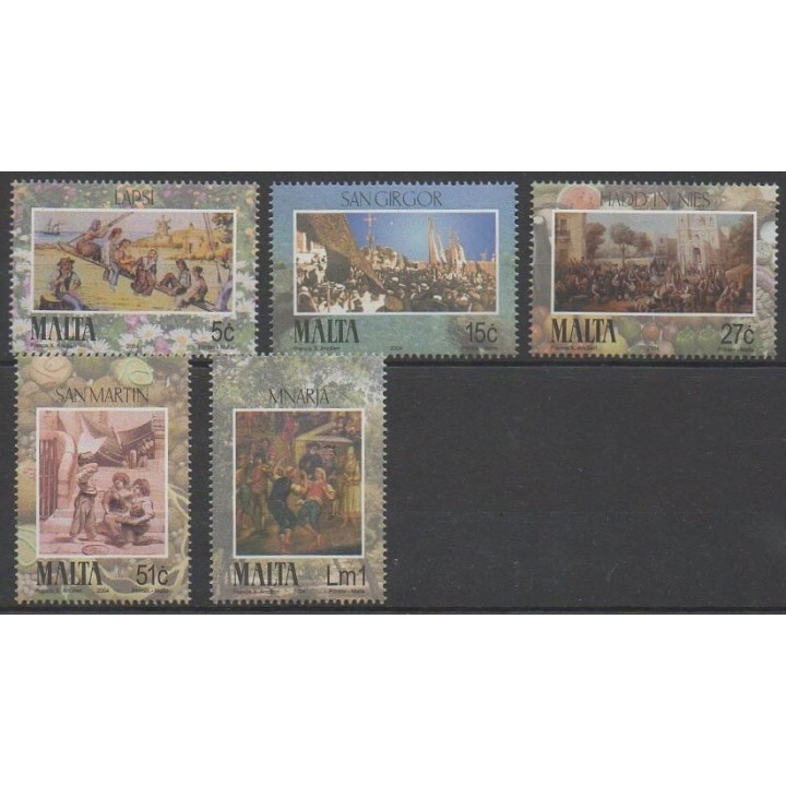 Stamps - Malta - 2004 - Nb 1323/1327