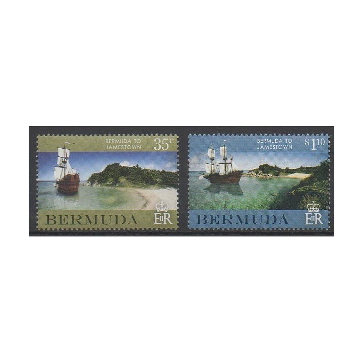 Timbres - Bermudes - 2007 - No 940/941 - Bateaux