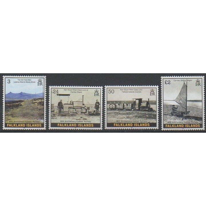 Stamps - Falkland - 2005 - Nb 900/903 - Trains