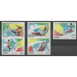 Congo (République du) - 1993 - No 966/970 - Coupe du monde de football