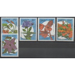 Congo (République du) - 1993 - No 982/986 - Fleurs
