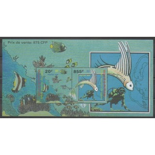 Timbres - Wallis et Futuna - Blocs et feuillets - 1999 - No BF8 - Animaux marins