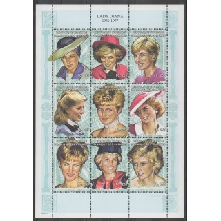 Stamps - Comoros - 1998 - Nb 633/641 - Royalty