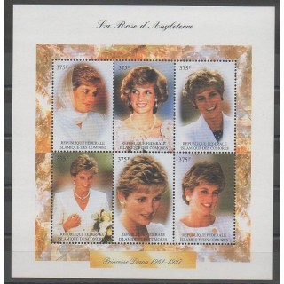 Timbres - Comores - 1998 - No 599/602 - Royauté