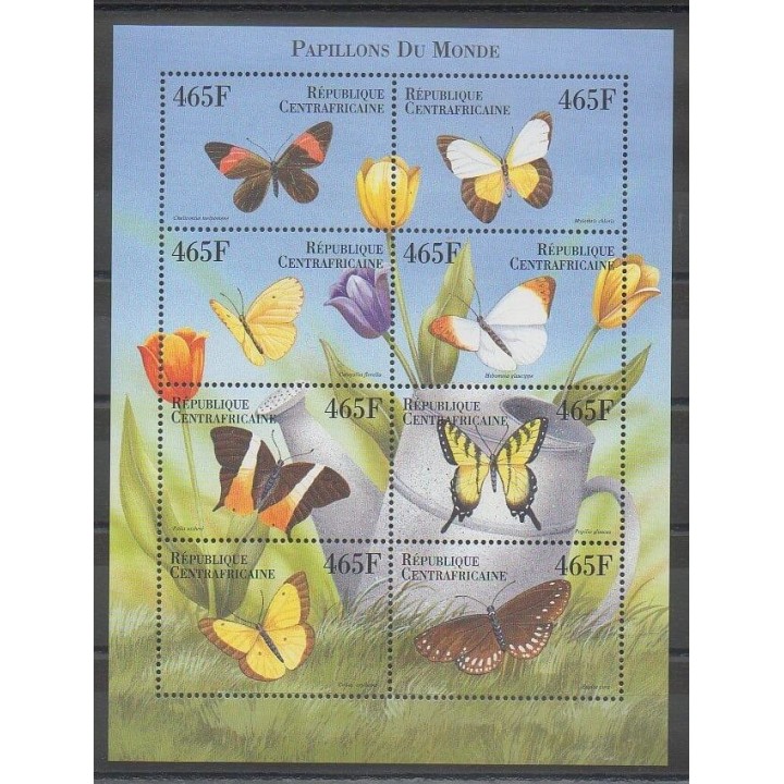 Stamps - Central African Republic - 1999 - Nb 1618DG/1818DP - Insects