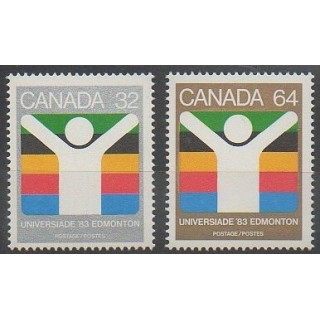 Timbres - Canada - 1983 - No 849/850 - Sports divers