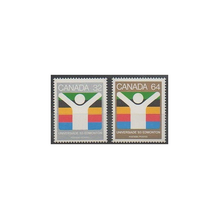 Timbres - Canada - 1983 - No 849/850 - Sports divers