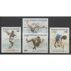 Centrafricaine (République) - 1987 - No PA361/PA364 - Sports divers