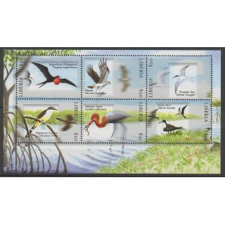 Stamps - Liberia - 2001 - Nb 3453/3458 - Birds