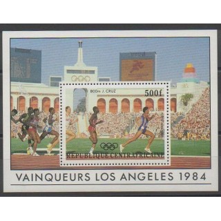 Timbres - Centrafricaine (République) - 1984 - No BF74 - Jeux Olympiques d'été