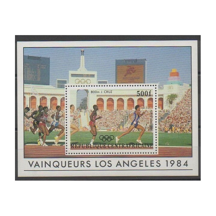 Timbres - Centrafricaine (République) - 1984 - No BF74 - Jeux Olympiques d'été
