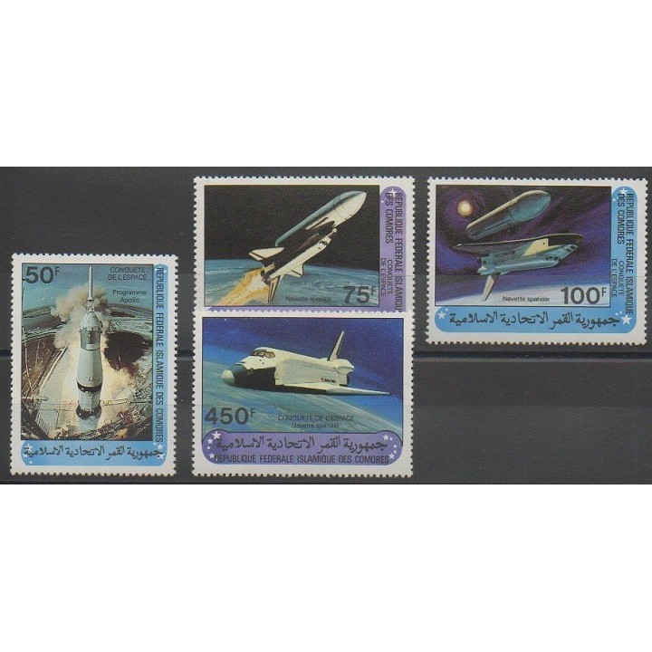 Timbres - Comores - 1981 - No 341/344 - Espace