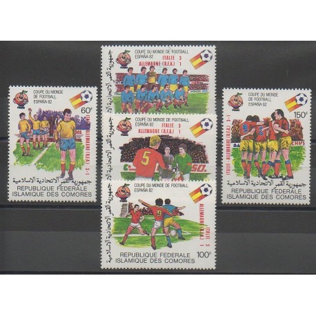 Comores - 1982 - No 373/377 - Coupe du monde de football