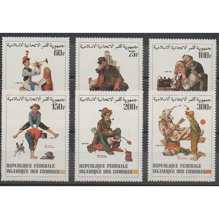 Timbres - Comores - 1982 - No 378/383