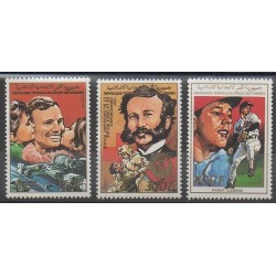 Comoros - 1988 - Nb 477/479 - Health - Space - Various sports