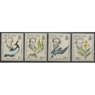 Timbres - Falkland - 1985 - No 448/451 - Sciences et Techniques - Animaux marins - Mammifères