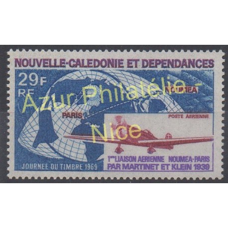 Nouvelle-Calédonie - Poste aérienne - 1969 - No PA102 - Avions 