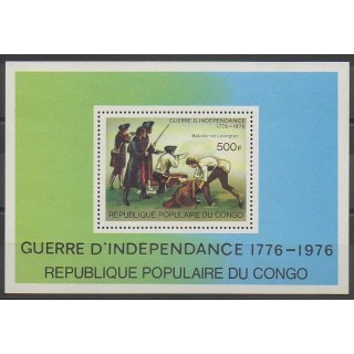 Stamps - Congo (Republic of) - 1976 - Nb BF10 - Various Historics Themes